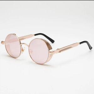 Pink/Rose Gold Mirrored Sunglasses